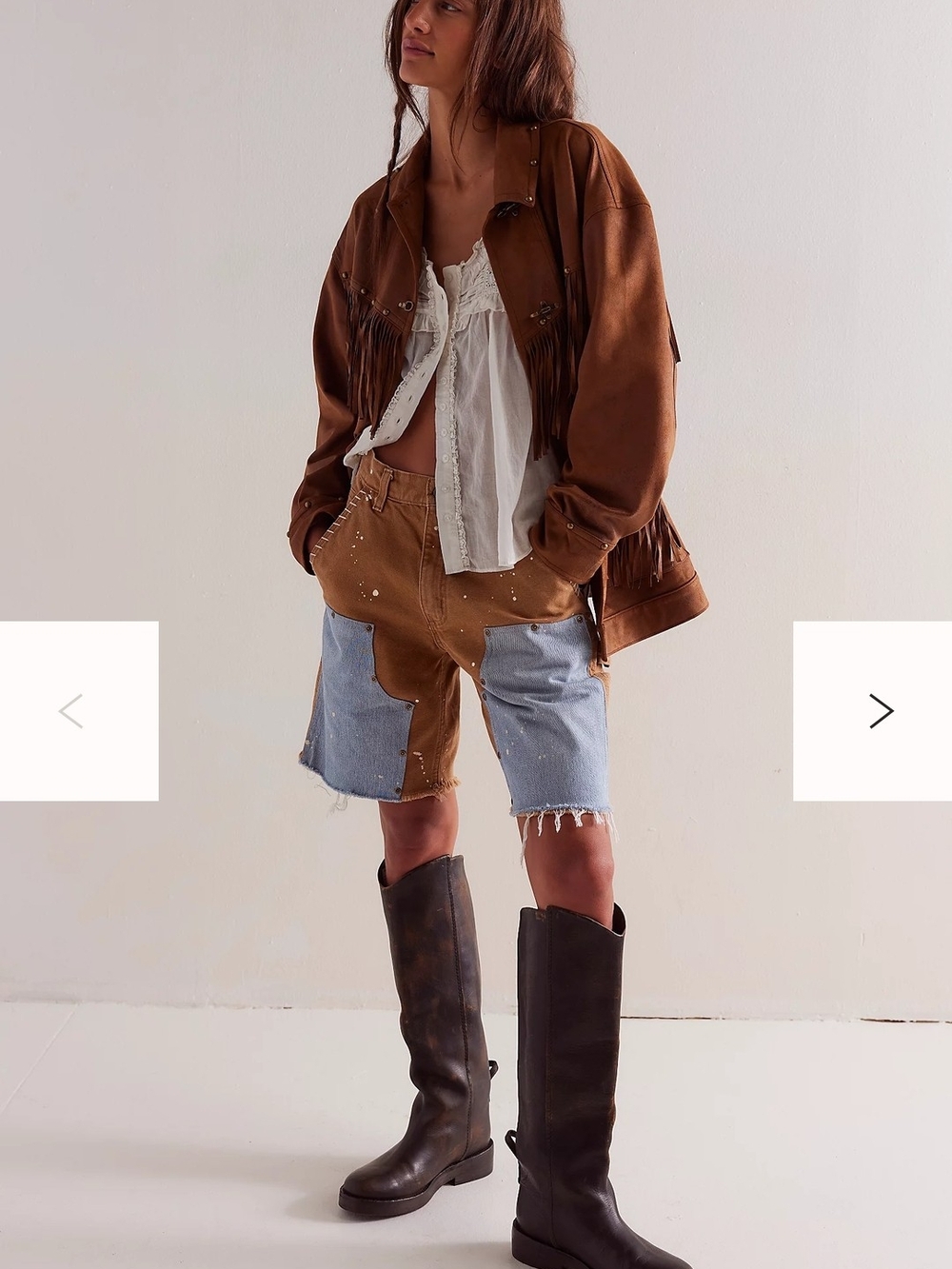 We The Free Knox Vegan Fringe Jacket XS